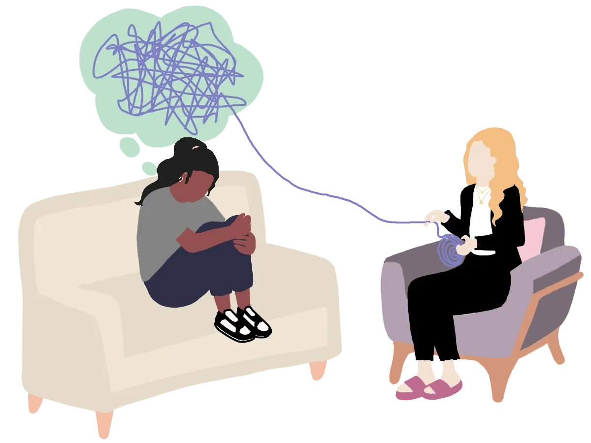 Illustration of therapy session